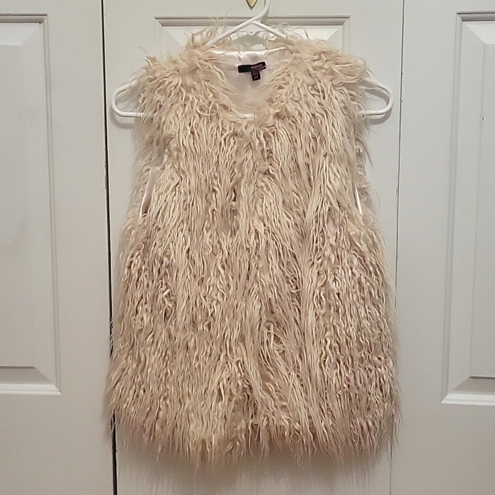 BONGO Fur Vest Women's/ Small